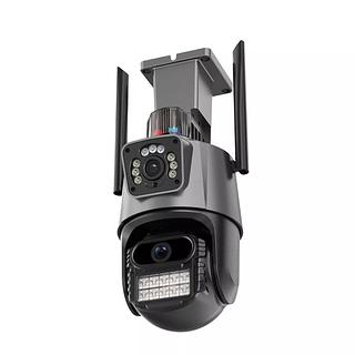 Vigilância de câmara dupla de 360 graus